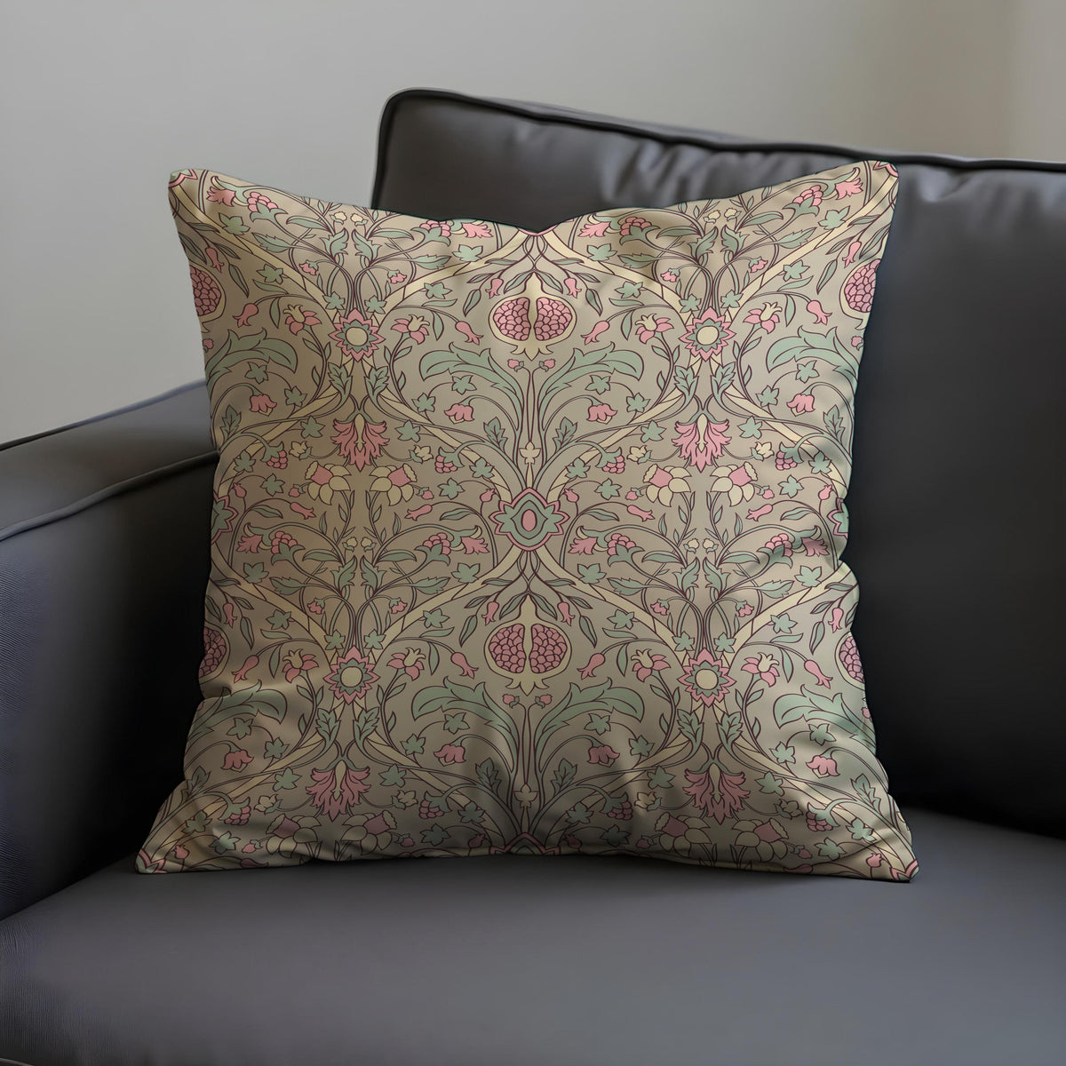 Farmhouse Floral Cushion Cover, Classic Flower Throw Pillow Case