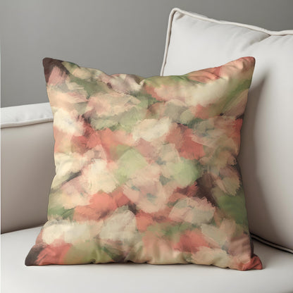 Earth Tone Watercolor Cushion Cover, Soft Abstract Brushstroke Pillow Cover