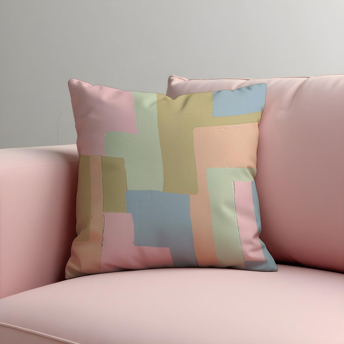 Pastel Geometric Cushion Cover, Scandinavian Pillow Case