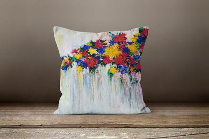 Red Flower Elephant Cushion Cover