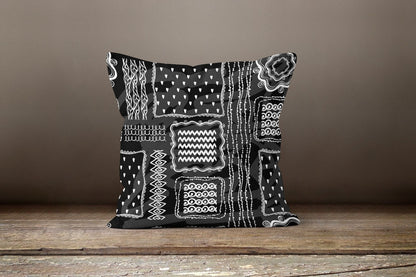 Black & White Geometric Modern Cushion Cover