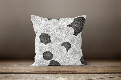 Black & White Geometric Modern Cushion Cover