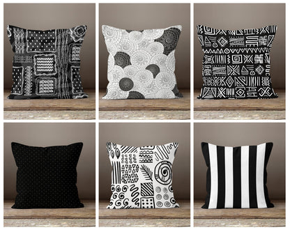 Black & White Geometric Modern Cushion Cover