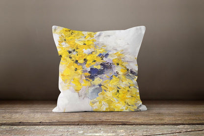 Yellow Flower Decorative Modern Cushion Cover