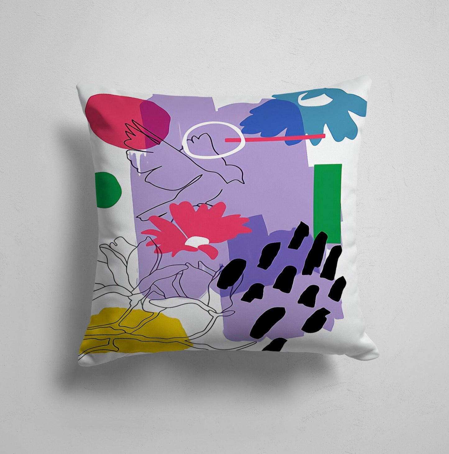 Abstract Mid Century Modern Cushion Cover