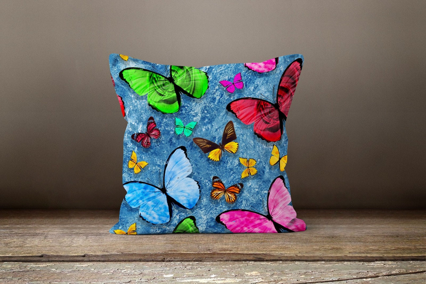 Colourful Butterfly Multicolour Decorative Cushion Cover
