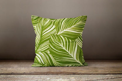 Multicolour Exotic Flower Green Leaves Cushion Cover