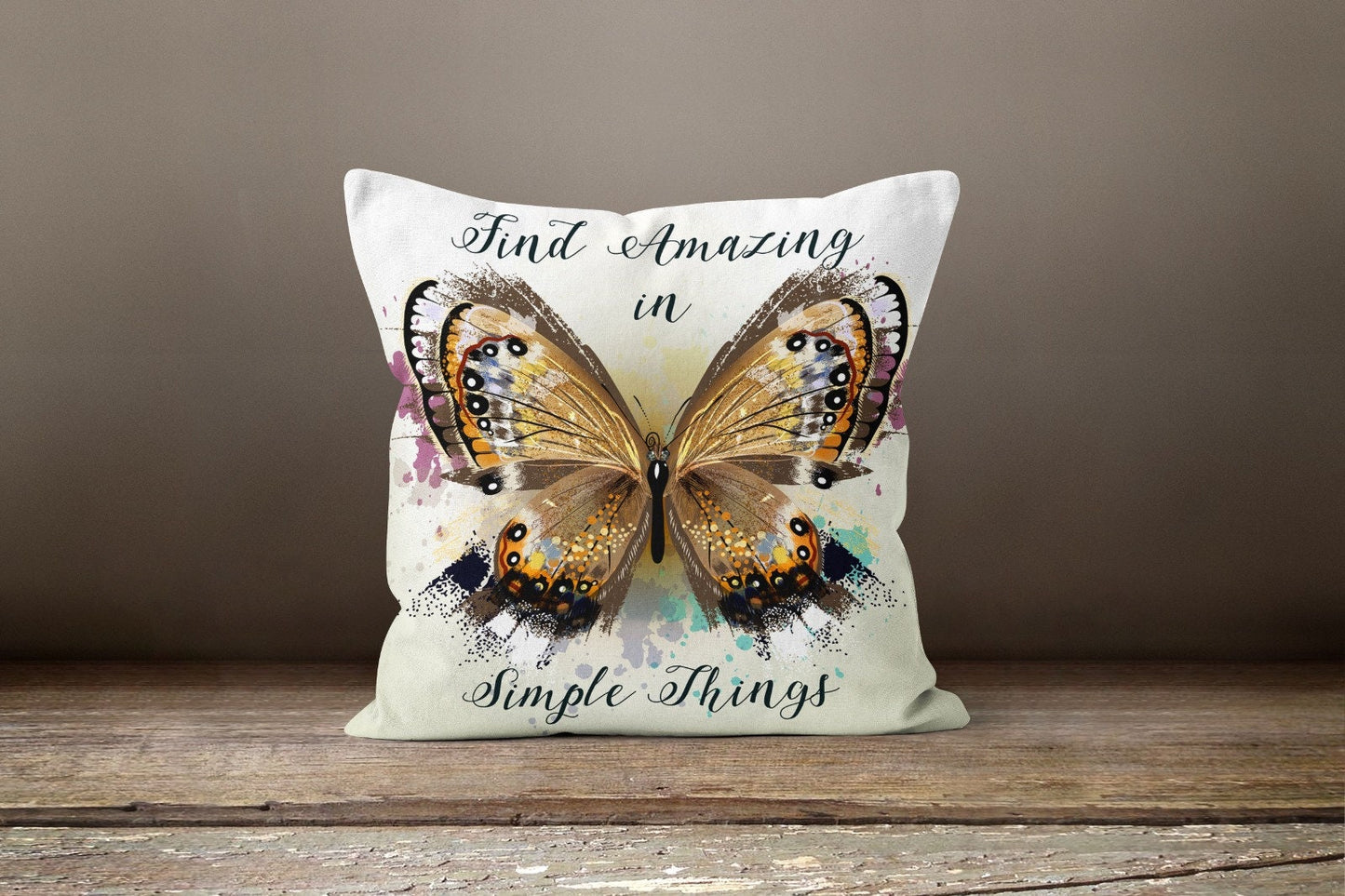 Colourful Butterfly Multicolour Decorative Cushion Cover