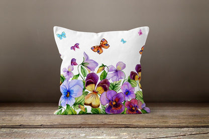 Colourful Butterfly Multicolour Decorative Cushion Cover