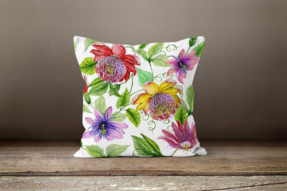 Colorful Exotic Decorative Flower Cushion Cover