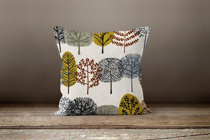 Grey Yellow Floral Farmhouse Summer Trend Cushion Cover