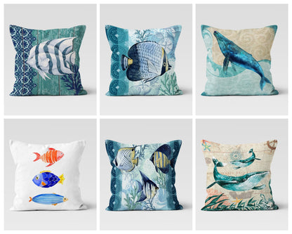 Aquarium Fish Marine Life Cushion Covers