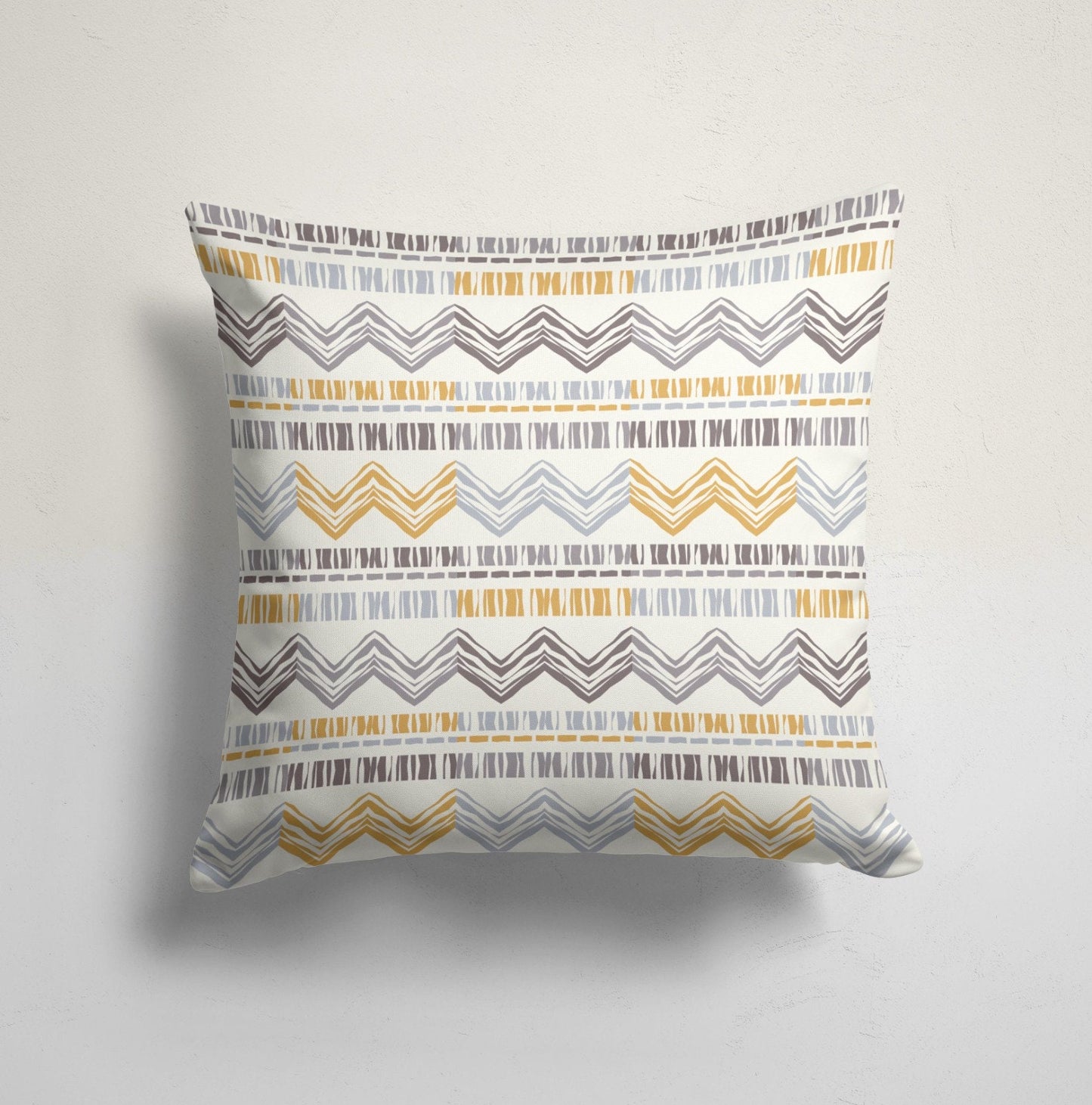 Plaid Orange and Black Cushion Case, Polka Dot, Chevron Decor