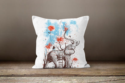 African Sahara Elephant Safari Cushion Cover