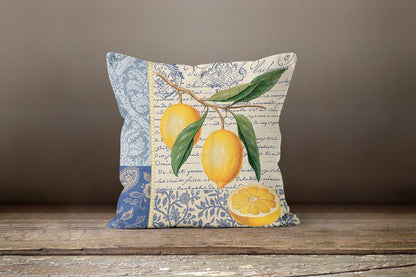 Lemon Citrus Lime Printed Cushion Cover