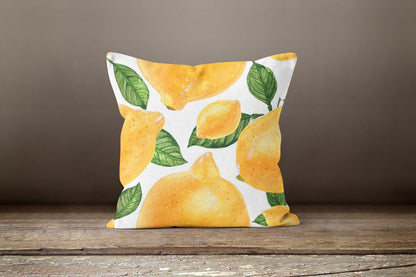 Lemon Citrus Lime Printed Cushion Cover