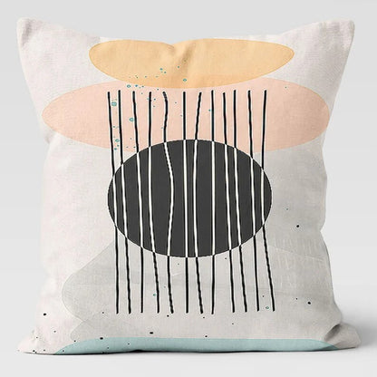 Abstract Geometric Minimalist Cushion Cover