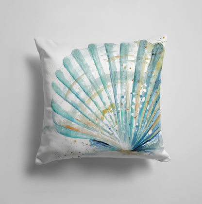 Oyster Seahorse Seashell Nautical Beach House Cushion Cover