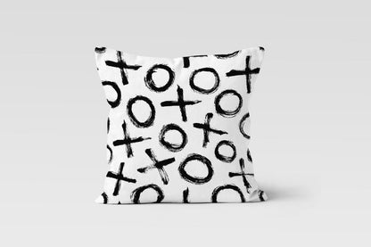 Abstract Zebra Botanical Cushion Cover, Geometric Brushstroke