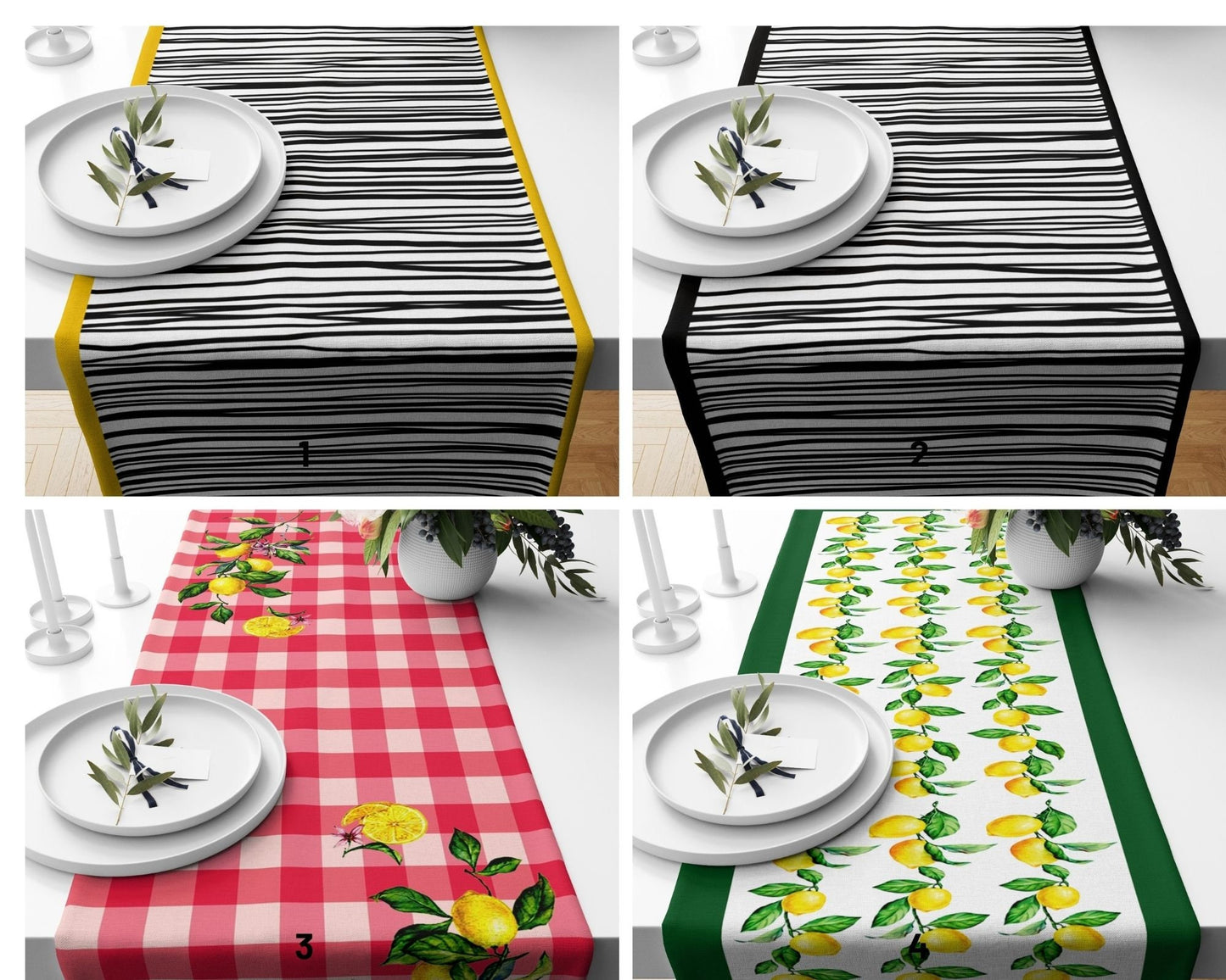 Lemon & Citrus Dining Table Runner