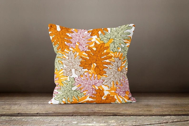 Fall Trend Dry Leaves Autum Cushion Cover