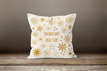 Christmas Themed Snowflake Cushion Cover