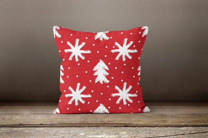 Christmas Snowflake Lantern Festive Holiday Cushion Cover