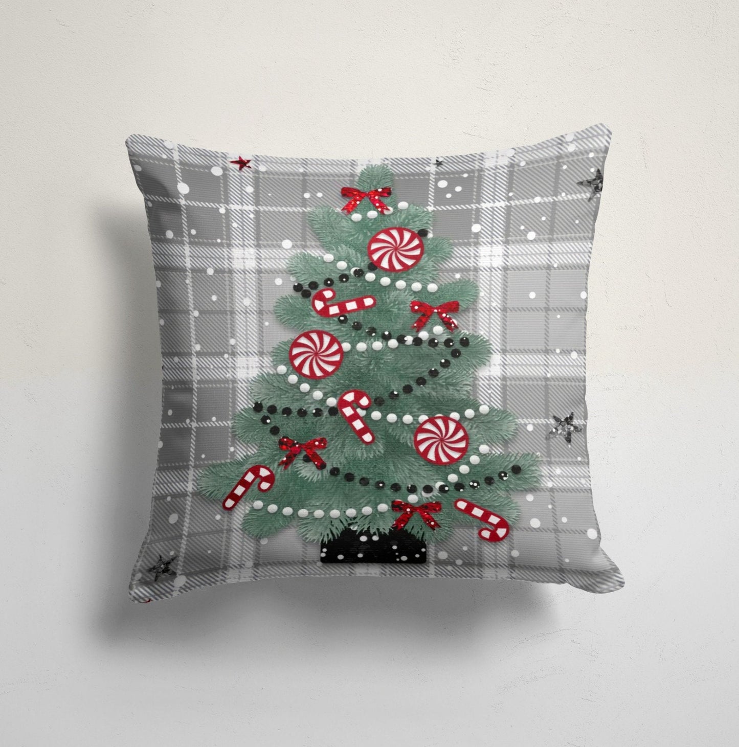 Christmas Snowman Xmas Tree Happy New Year Cushion Cover