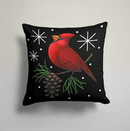 Santa Claus Snowflakes Festive Trees Christmas Cushion Cover