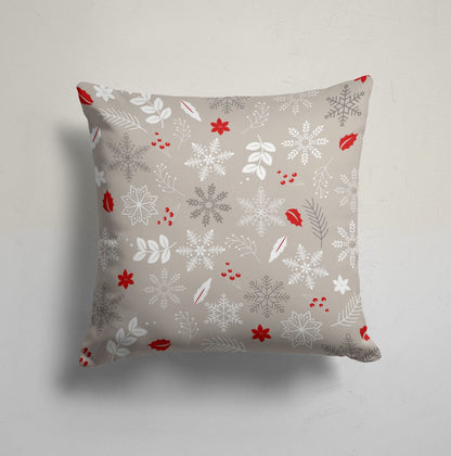 Santa Claus Snowflakes Festive Trees Christmas Cushion Cover