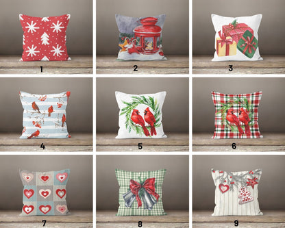 Christmas Snowflake Lantern Festive Holiday Cushion Cover