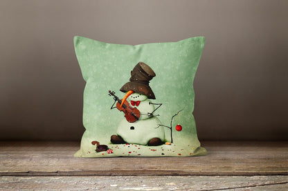 Green Winter, Noel Cushion Cover, New Year's decoration