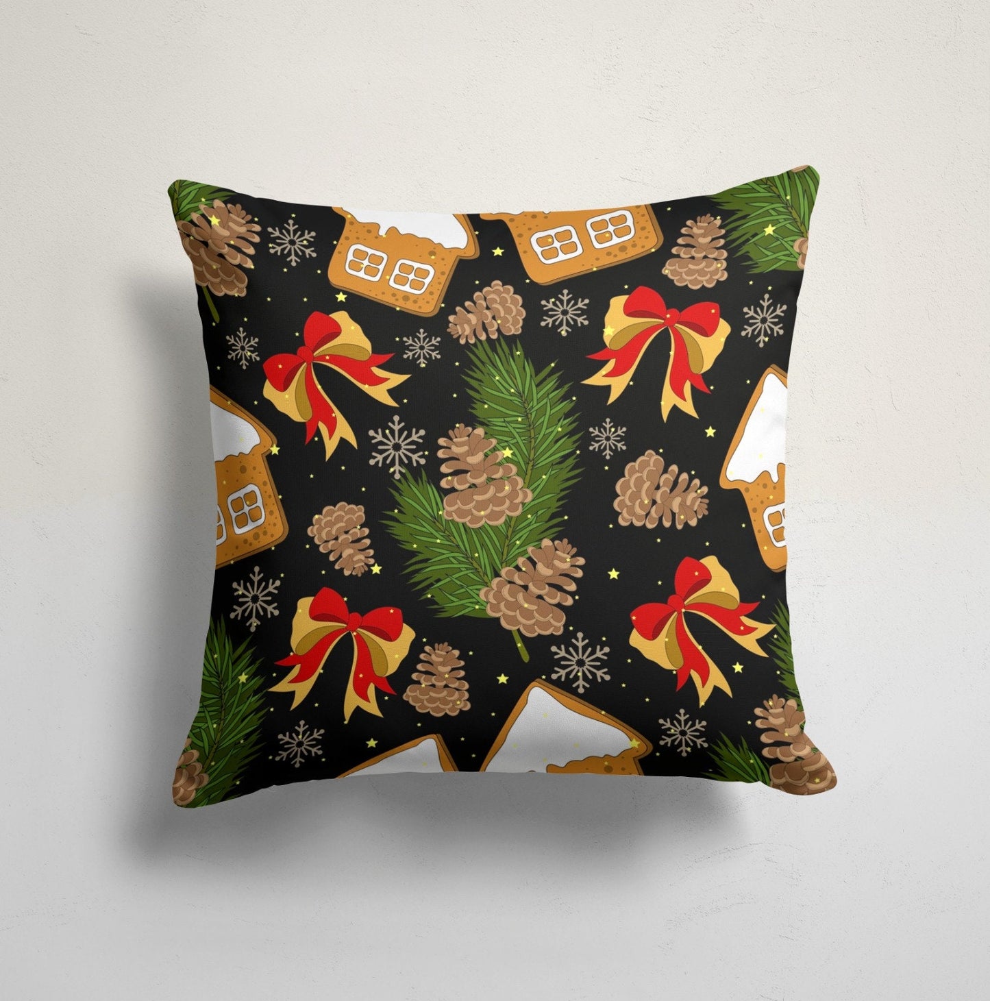 Christmas Snowman Xmas Tree Happy New Year Cushion Cover