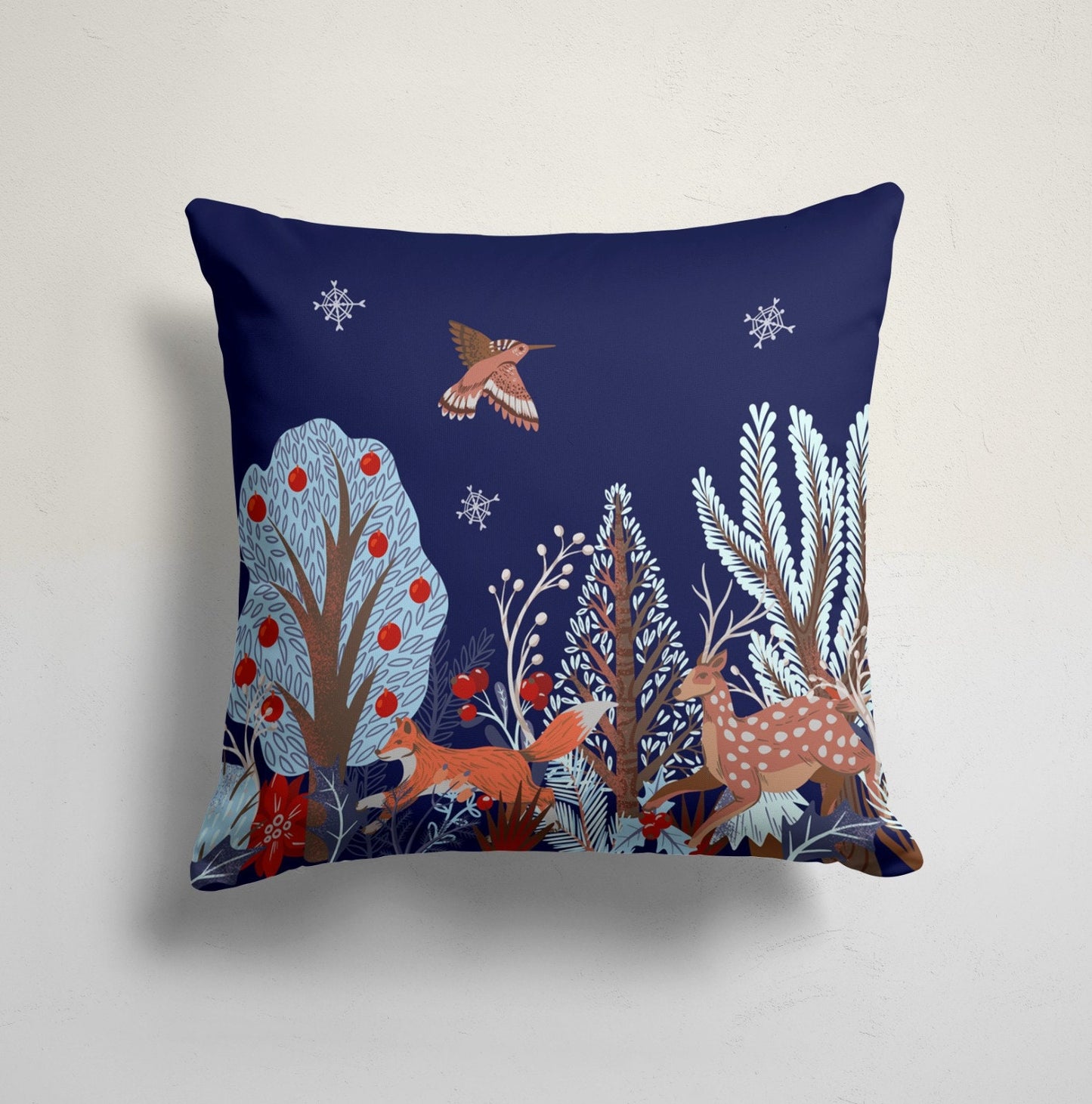 Christmas Snowflake Winter Trend Designs Throw Cushion Cover