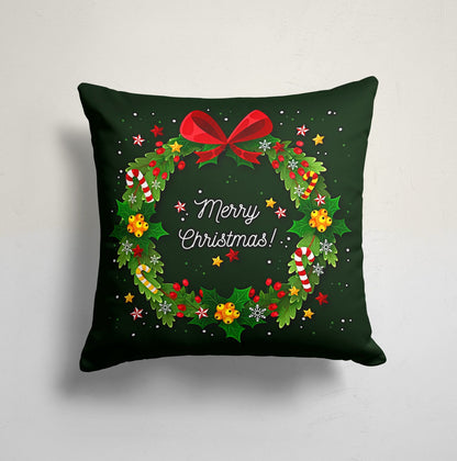 Snowman Christmas Festive Holiday Cushion Cover