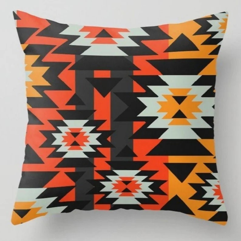 Ethnic Turkish Kilim Pattern Cushion Cover