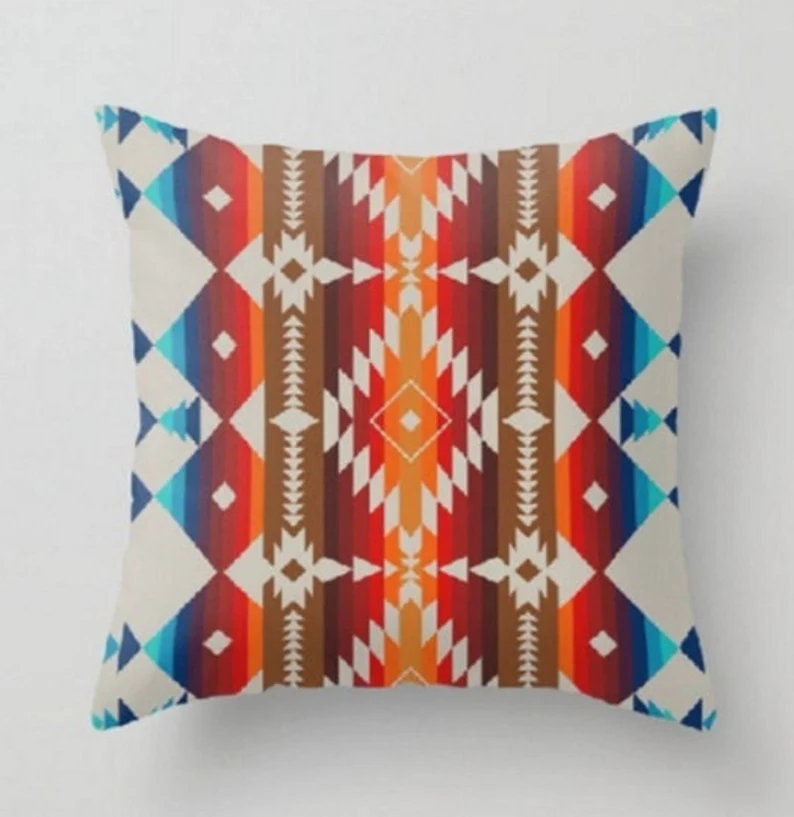 Ethnic Turkish Kilim Pattern Cushion Cover
