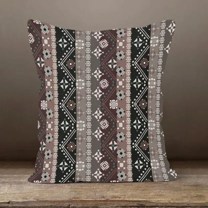 Boho Aztec Tribal Pattern Cushion Cover, Southwestern Decor