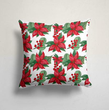 Flower Wreath Christmas Bell Cushion Cover