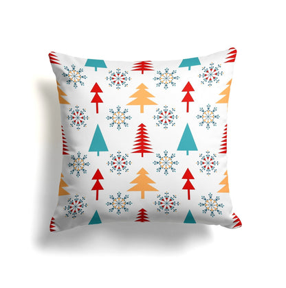Christmas Snowflake Blue White Winter Cushion Cover
