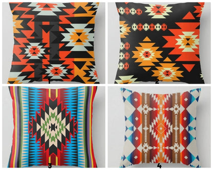 Ethnic Turkish Kilim Pattern Cushion Cover