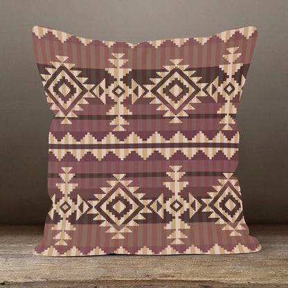 Boho Aztec Tribal Pattern Cushion Cover, Southwestern Decor