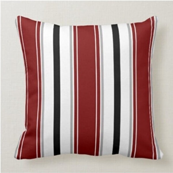 Popcorn Bucket Cushion Cover, Movie Night Retro Cinema Design