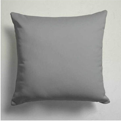 Bold Pink and Green Flowers on Dark Gray Cushion Cover