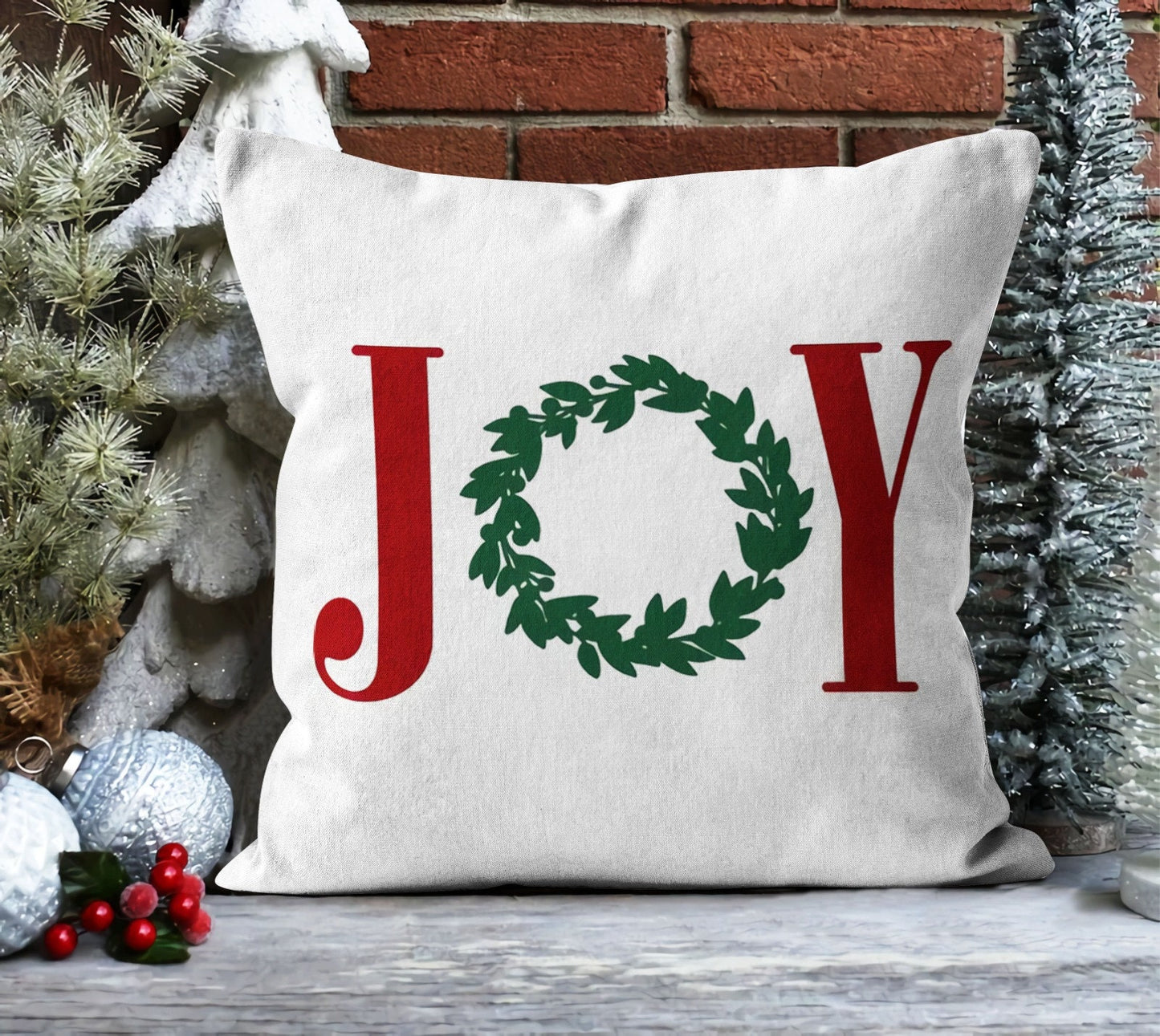 Festive Winter Pattern Christmas Deer Cushion Covers