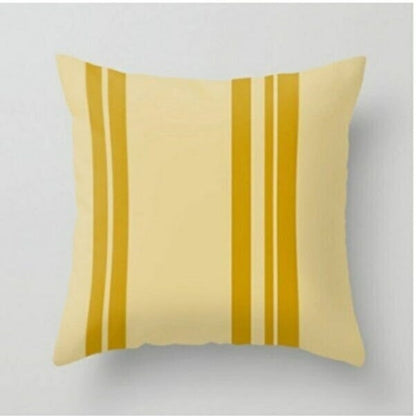Abstract Green and Yellow Flower Cushion Cover