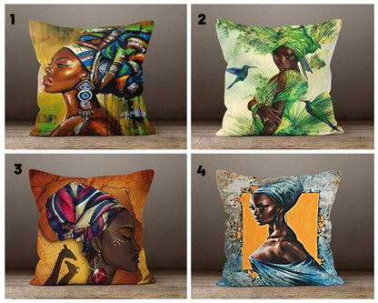 Abstract Strength Cushion Cover, Striking Tribal Design