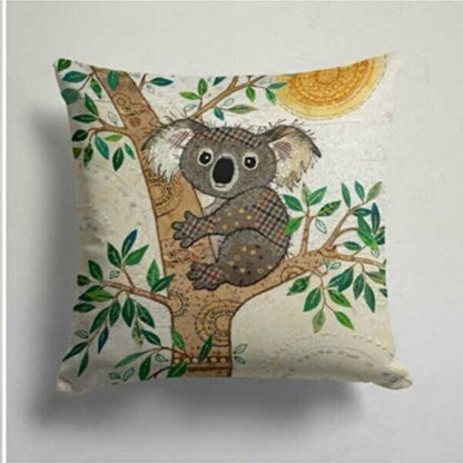 Bird, Floral Accents Cushion Cover, Tropical Toucan Decor