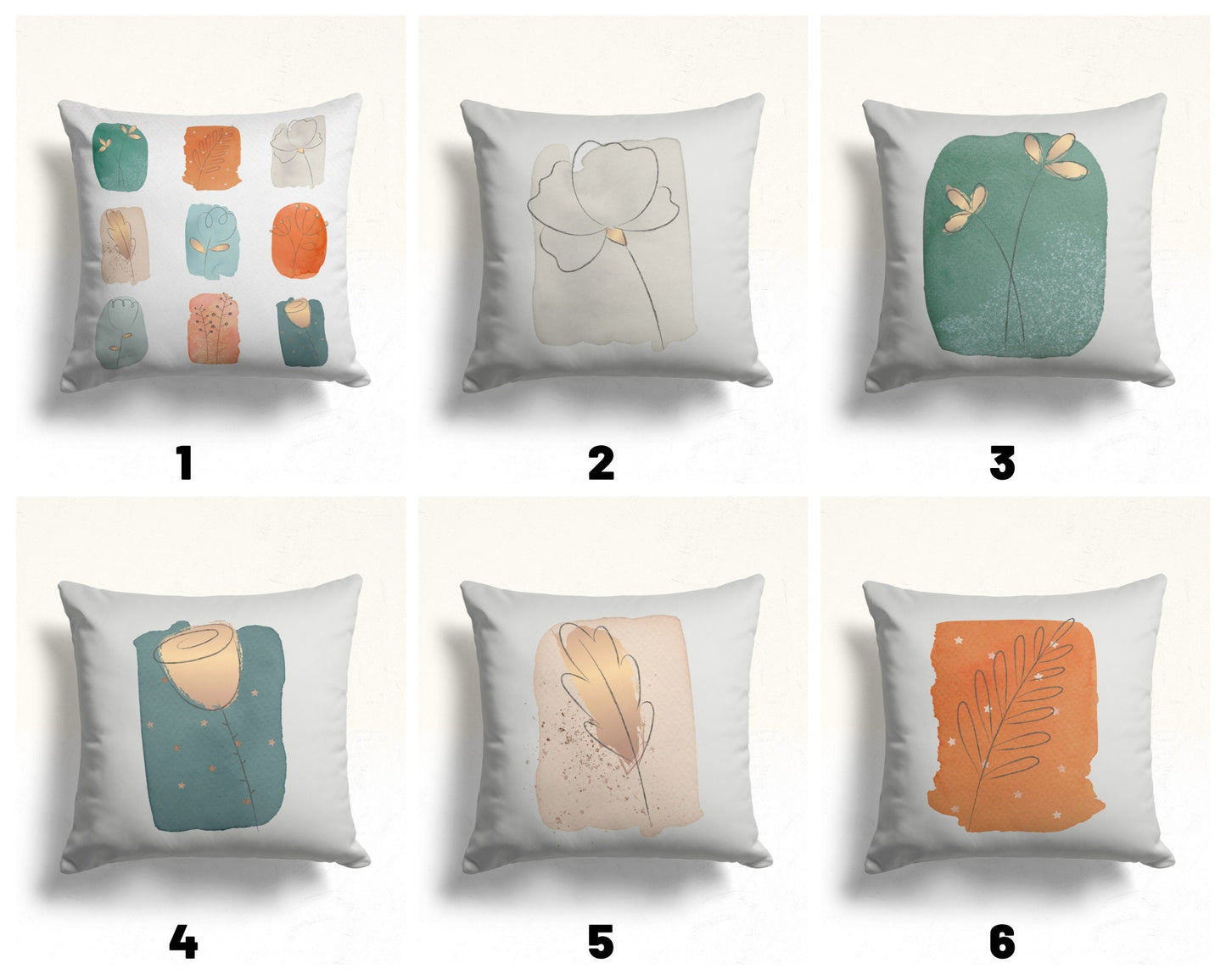 Abstract Paint Cushion Cover Mid Century Modern Cushion Case