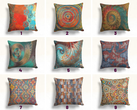 Colourful Abstract Tapestry Decorative Throw Cushion Cover